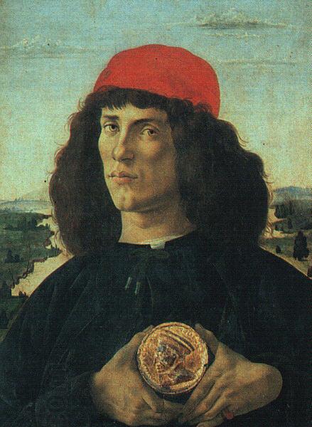 Sandro Botticelli Portrait of a Man with a Medal China oil painting art